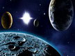 3Д тавани К-Екстрийм -  опънати тавани с картини - STAR 119 - Звезда с планети.
